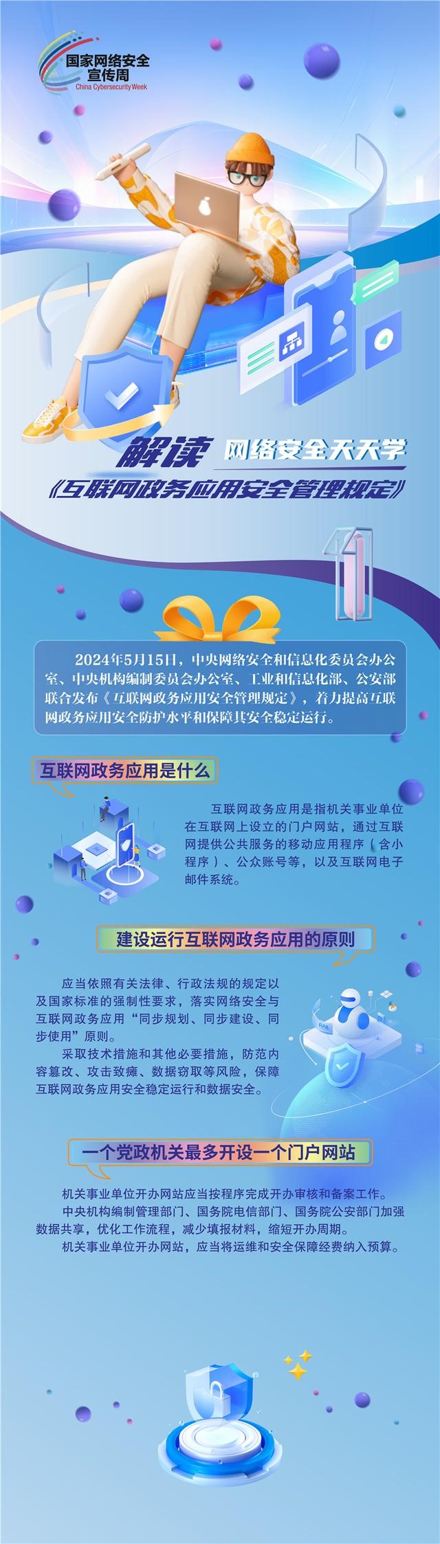 2024年国家网络安全宣传周系列宣传（12）图解｜《互联网政务应用安全管理规定》