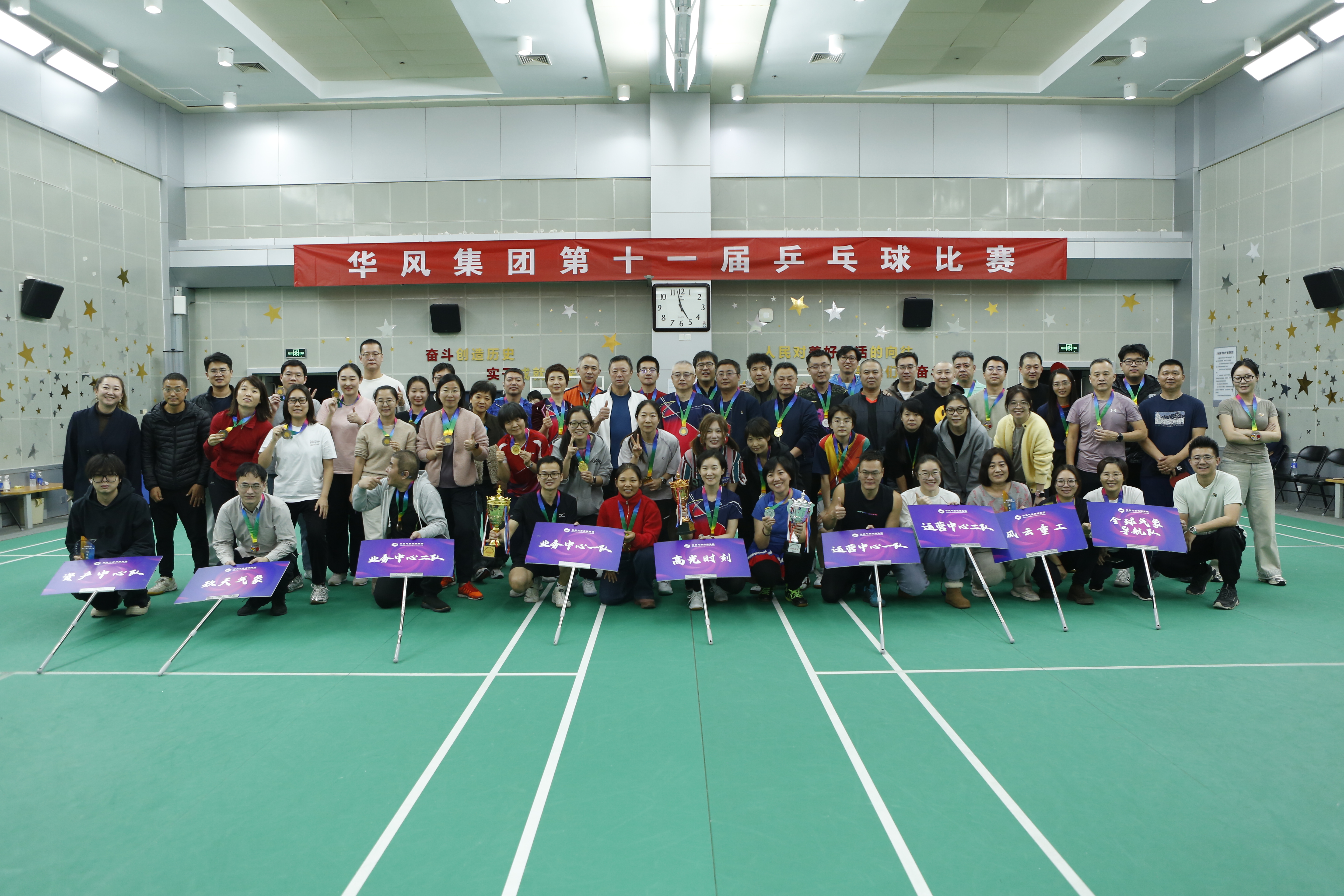 挥拍竞逐 实干奋进&mdash;&mdash; 华风集团第十一届乒乓球赛圆满落幕